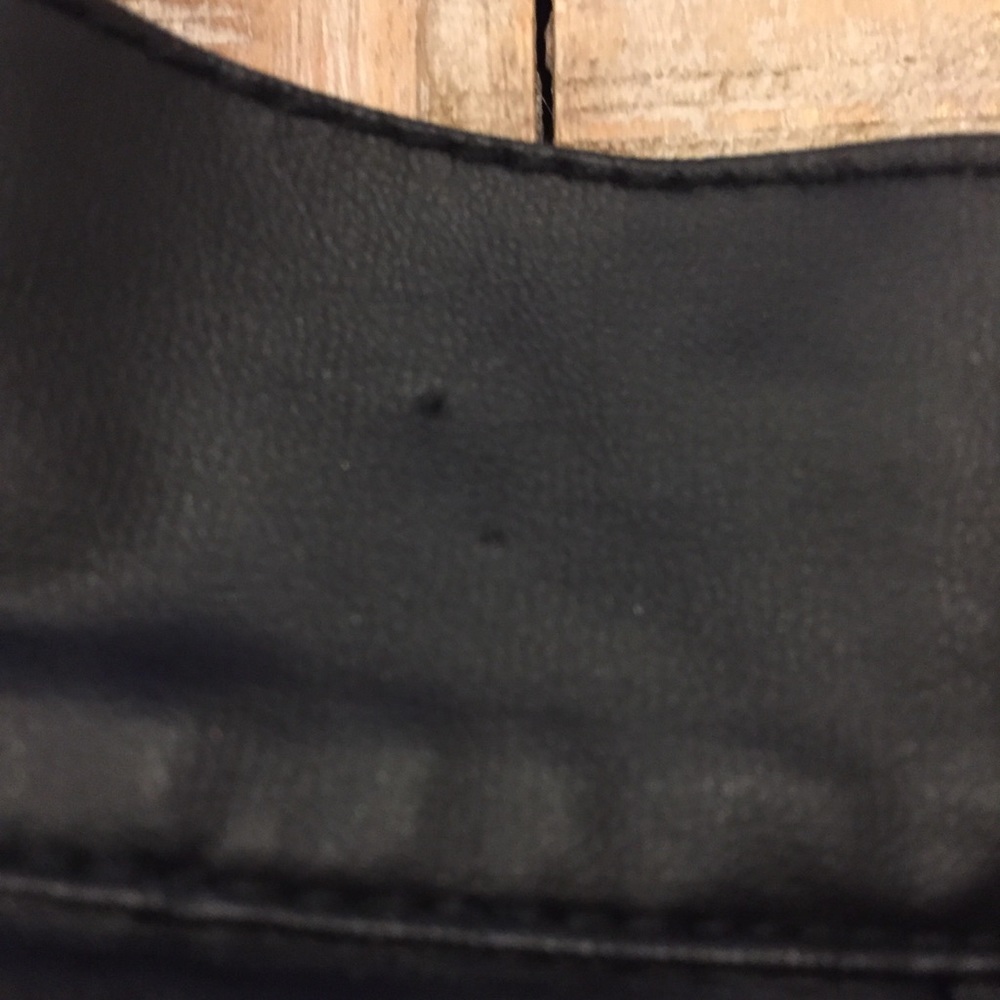 Nasty Gal Faux Leather Pleated Skater Skirt Black small circle - Picture 7 of 7